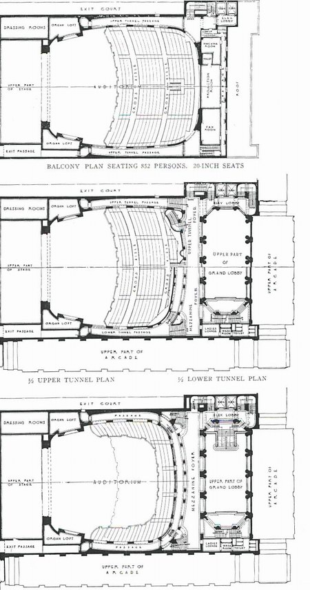 Fisher Theatre - Fisher Floor Plan From John Lauter